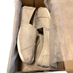 TOMS Alpargata Off White Canvas Linen Shoes